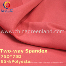 Tissu de teinture de Spandex du polyester 190t pour le vêtement de mode (GLLML238)
